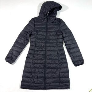 Quince Packable Puffer Mid Length Jacket Black